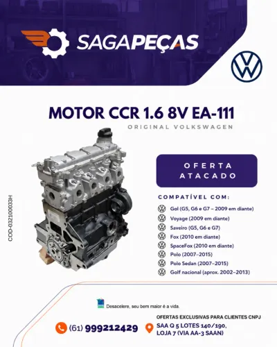MOTOR CCR 1.6 8V EA-111