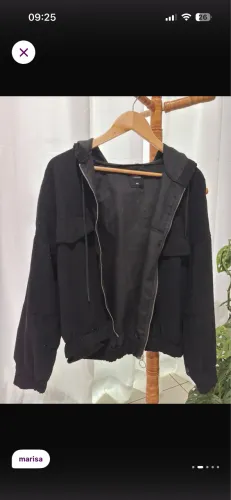 jaqueta bomber preta