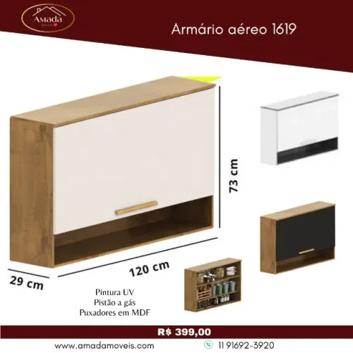 Armário aéreo 1619, a pronta entrega 