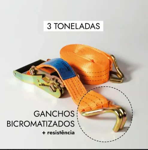 Vendo  par de cintas novas com catraca P/ 3 toneladas