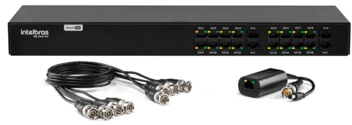 Power Balun 16 Canais Vb 1016 Wp Intelbras Full Hd Preto