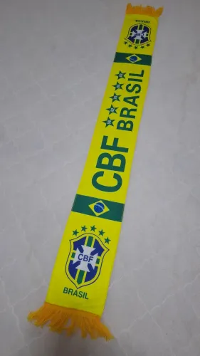 Brasil cachecol faixa flanelada seleção brasileira