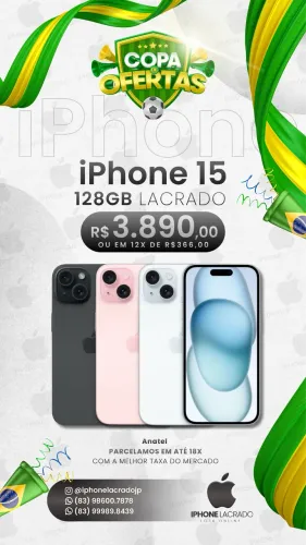 iPhone 15 128gb lacrado