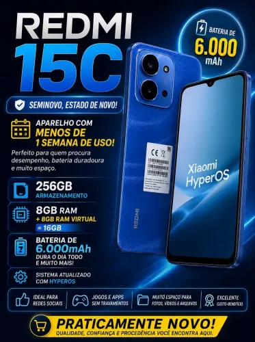 Vendo ou Troco Redmi 15C 256/8