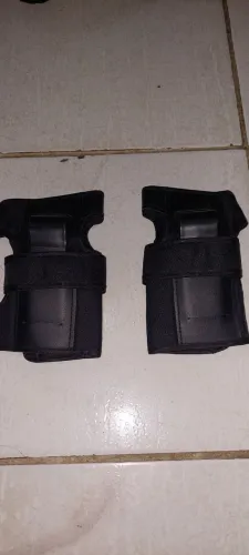 Luva de proteção para anda de skate/patins preta
