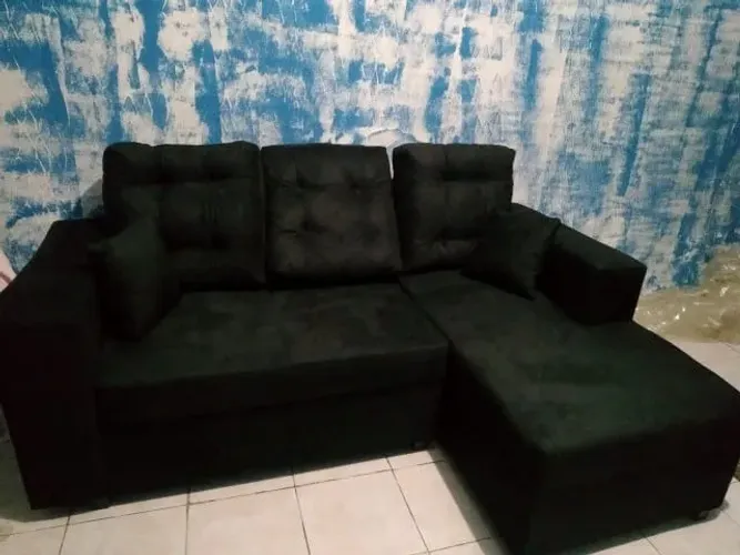 Sofá Novo! 3 Lugares! Madeira Eucalipto!