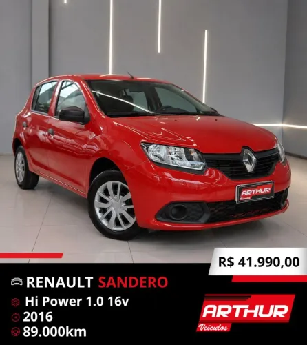 Renault Sandero Authentique Flex 1.0 12V 5P 2016