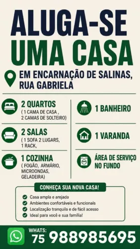 Aluga-se  casa em Encarnação  de Salinas 