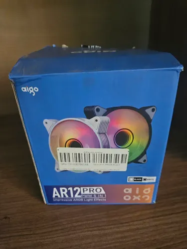 AIGO KIT COM 5 FANS aRGB BRANCO