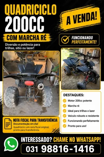 Quadriciclo 200cc