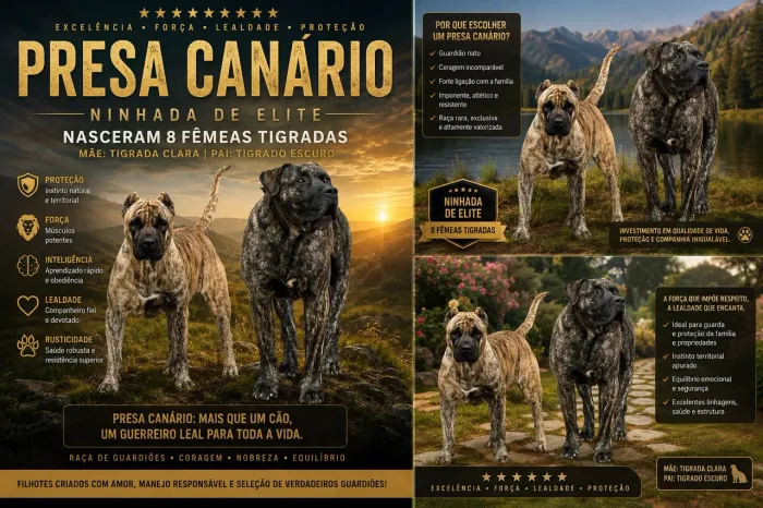 Presa canário filhotes