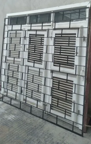 janelas 3 bandas de vidro grade de proteção