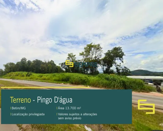 Terreno à Venda em Betim/MG no bairro Pingo D`água.