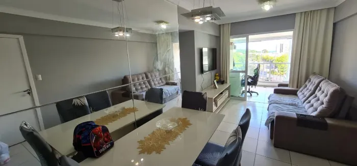 Apartamento no Condomínio Vista Patamares, 80m², armários, nascente, 1 vaga, 3 quartos, po