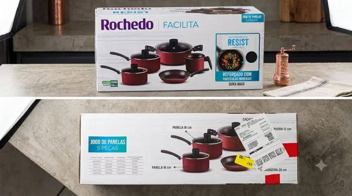 Jogo de panelas Rochedo 