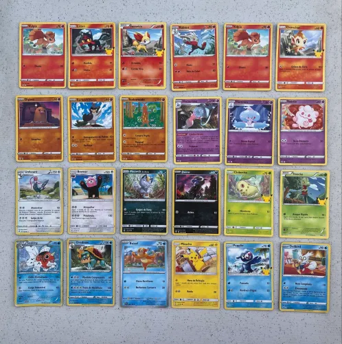Cards Pokémon - 61 unidades