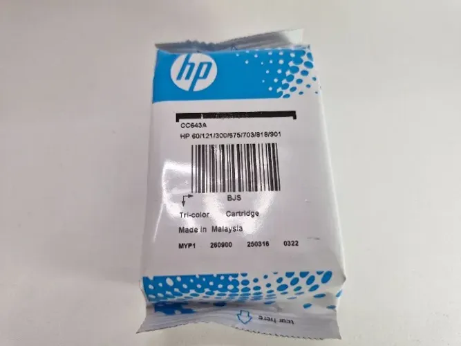 Cartucho HP 60 Colorido (Substitui HP 675, 703, 901) - OEM Original