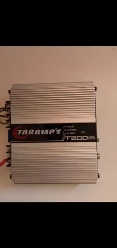 Módulo automotivo Taramps de dois canal funcionando perfeitamente