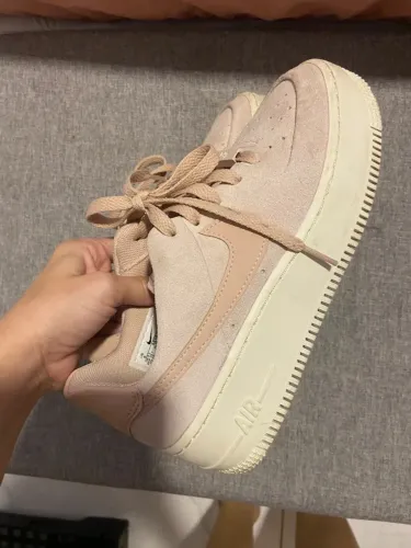Tênis Nike Air Force 1 Plataforma - Rosa Nude - Tamanho 35