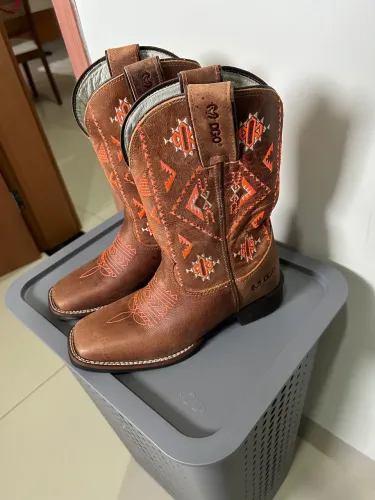 Bota texana DGO couro