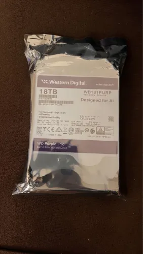 HD Western Digital WD Purple Pro 18TB - NOVO E LACRADO