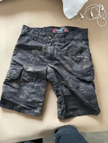 Kit 2 Shorts cargo Balihai bege + camuflado masculino - Tamanho 40
