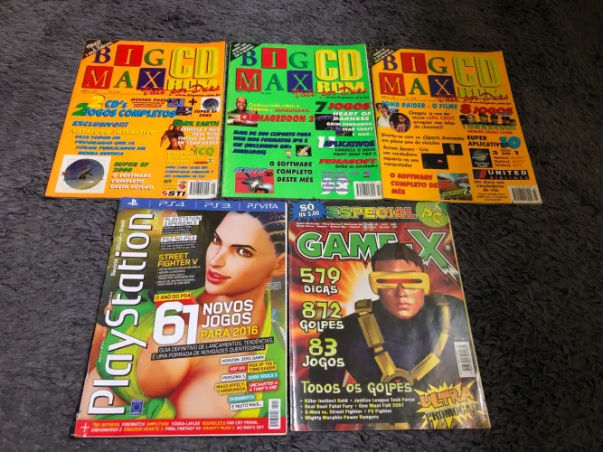 Lote revistas Big Max, Game-X, Playstation