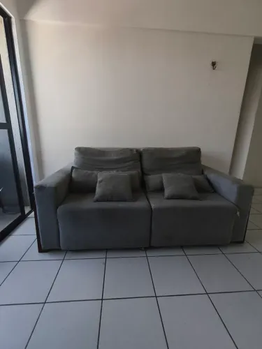Sofá cama dois lugares retrátil