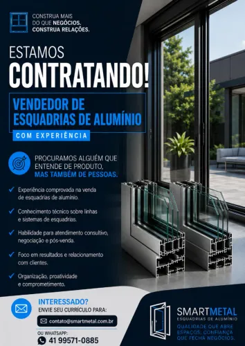 Vaga para vendedor com experiência - início imediato