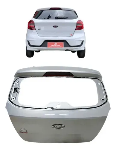 Tampa Traseira Porta Mala Ford Ka 2015 2016 2017 2018 A 2021 Prata