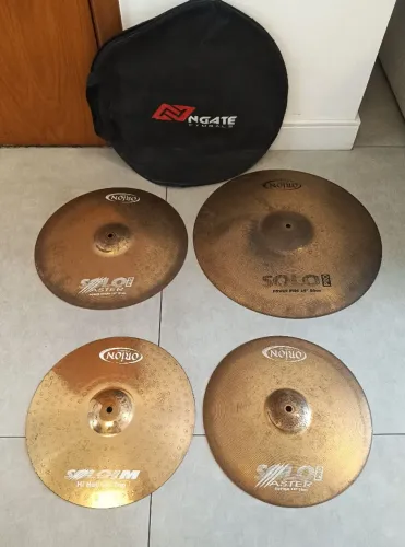 ## Set de pratos de bateria Orion Solo 14,16,20, bag N Gate, ótimo custo benefício !!!