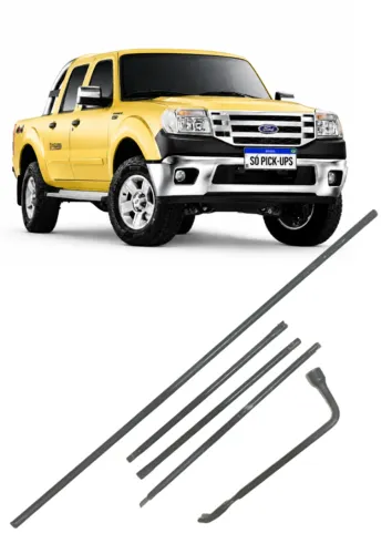 Kit De Vareta Elevador Do Estepe Ford Ranger 2009/2010/2011