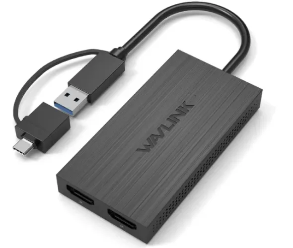 Adaptador Wavlink para duas telas