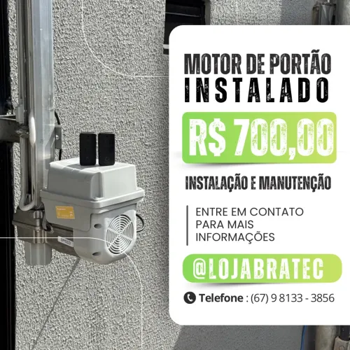 Motor de portão eletrônico de elevação 8 segundos (instalado)