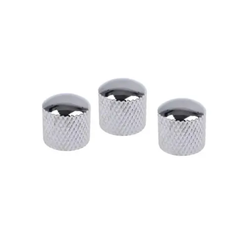 Kit c/ 3 Knob Cromado p/ Baixo Guitarra etc