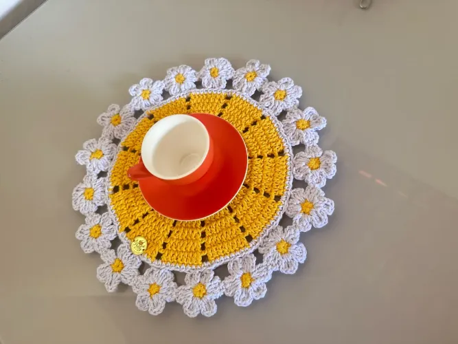 Moda casa em crochê