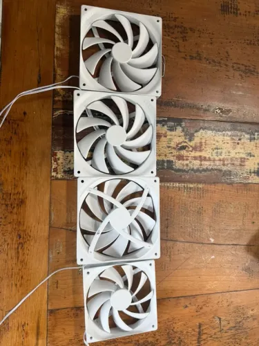 Kit Fans NZXT Brancas (3x 140mm + 1x 120mm) - Silenciosas / Airflow Top