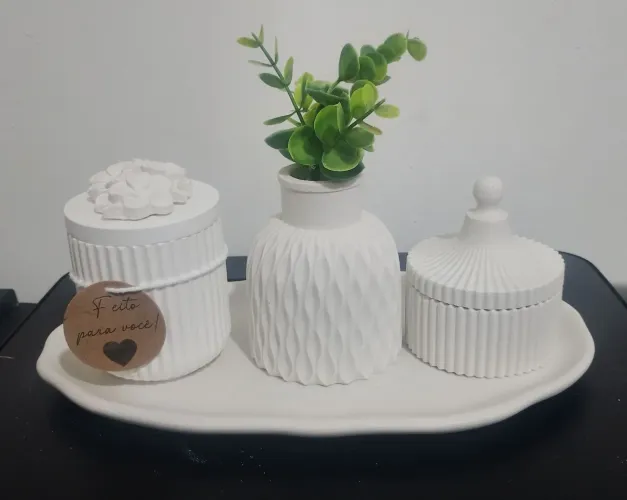 Kit vasinhos para decoração de ambiente