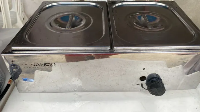 Novo Preço Bom Desapego forno de pizza aquecedor de molho de cachorro quente fritadeira