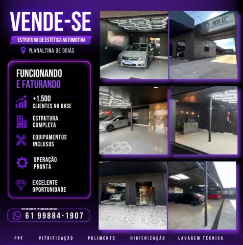 Passo Ponto de Estética Automotiva Completo em Planaltina-GO