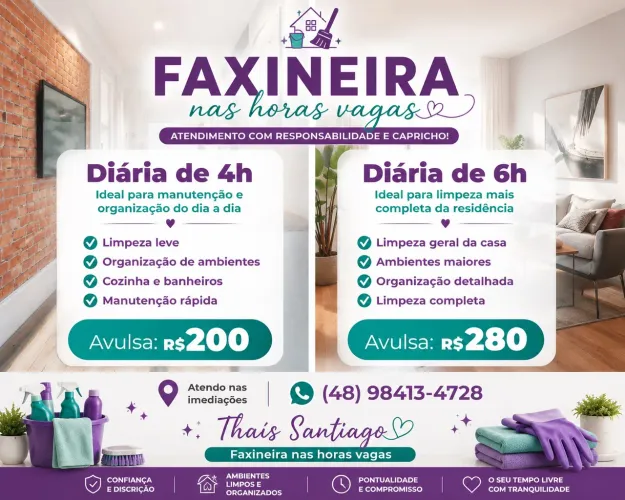 Faxina caprichada