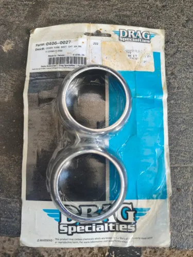 Capas Cromadas de Bengala 49mm Drag Specialties Harley Dyna / V-Rod - Nova