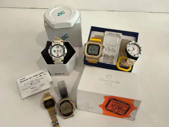 Lote de Relógios (Casio Baby-G, Champion Yot e Vintage) - No Estado