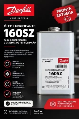 Óleo Danfoss 160SZ Original 1L - Lubrificante para compressores
