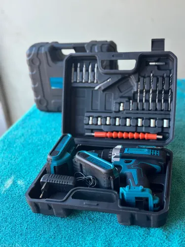 Parafusadeira Furadeira 48V Sem Fio + 2 Baterias + Maleta Completa Nova