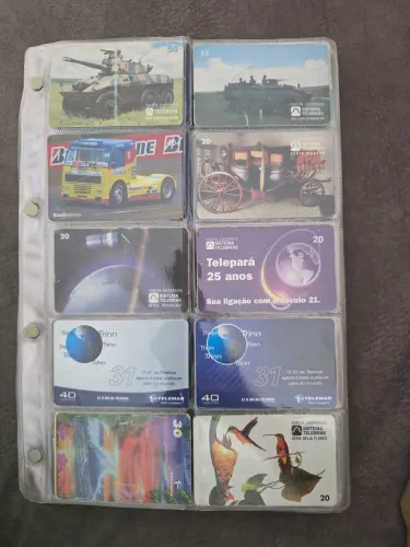 Coleção de Cartões de Telefone (274 Cartões)