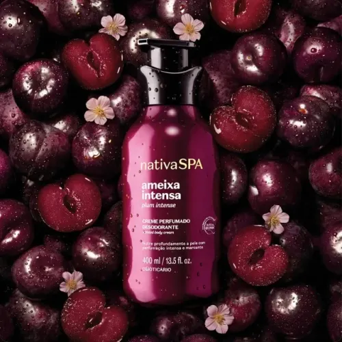 Creme Perfumado Hidratante Corporal Nativa Spa Ameixa Intensa 400Ml