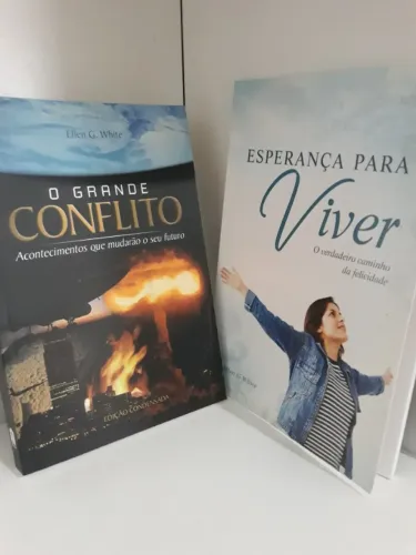 3 Livros O Grande Conflito, Esperança Para Viver e Esperança Além da Crise -Leia o Anúncio