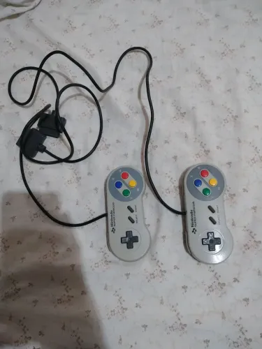 Par de controle super famicon 