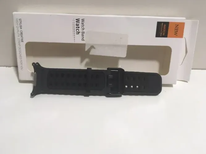 Pulseira de Silicone Esportiva c/ Fivela Compatível c/ Apple Watch Ultra 1 2 E 3 49mm